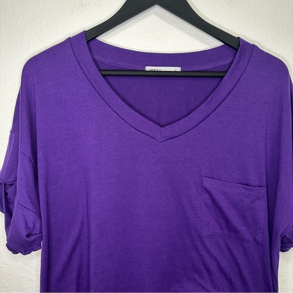 Miholl Purple Short Sleeve Tee – Size XL - Picture 2 of 4
